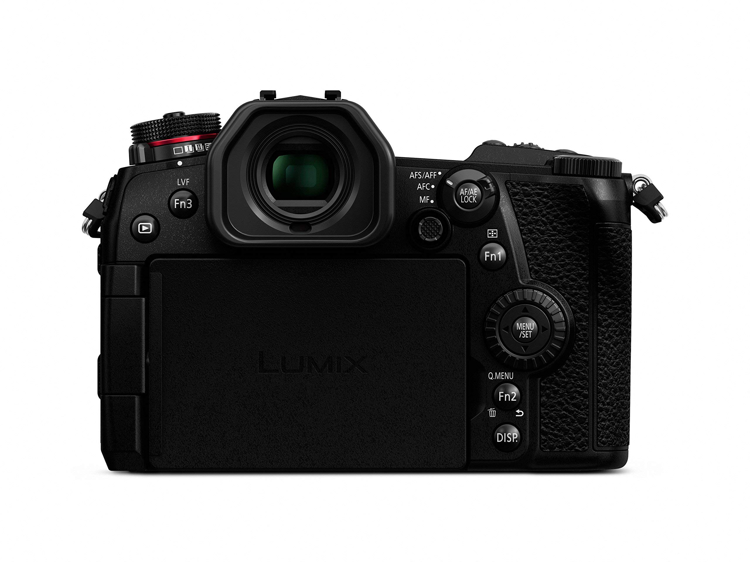 Panasonic DC-G9EG-K Lumix G Systemkamera (20 MP, 4K/6K, Dual I.S., OLED-Sucher, WiFi, Staub und Spritzwasserschutz, schwarz)