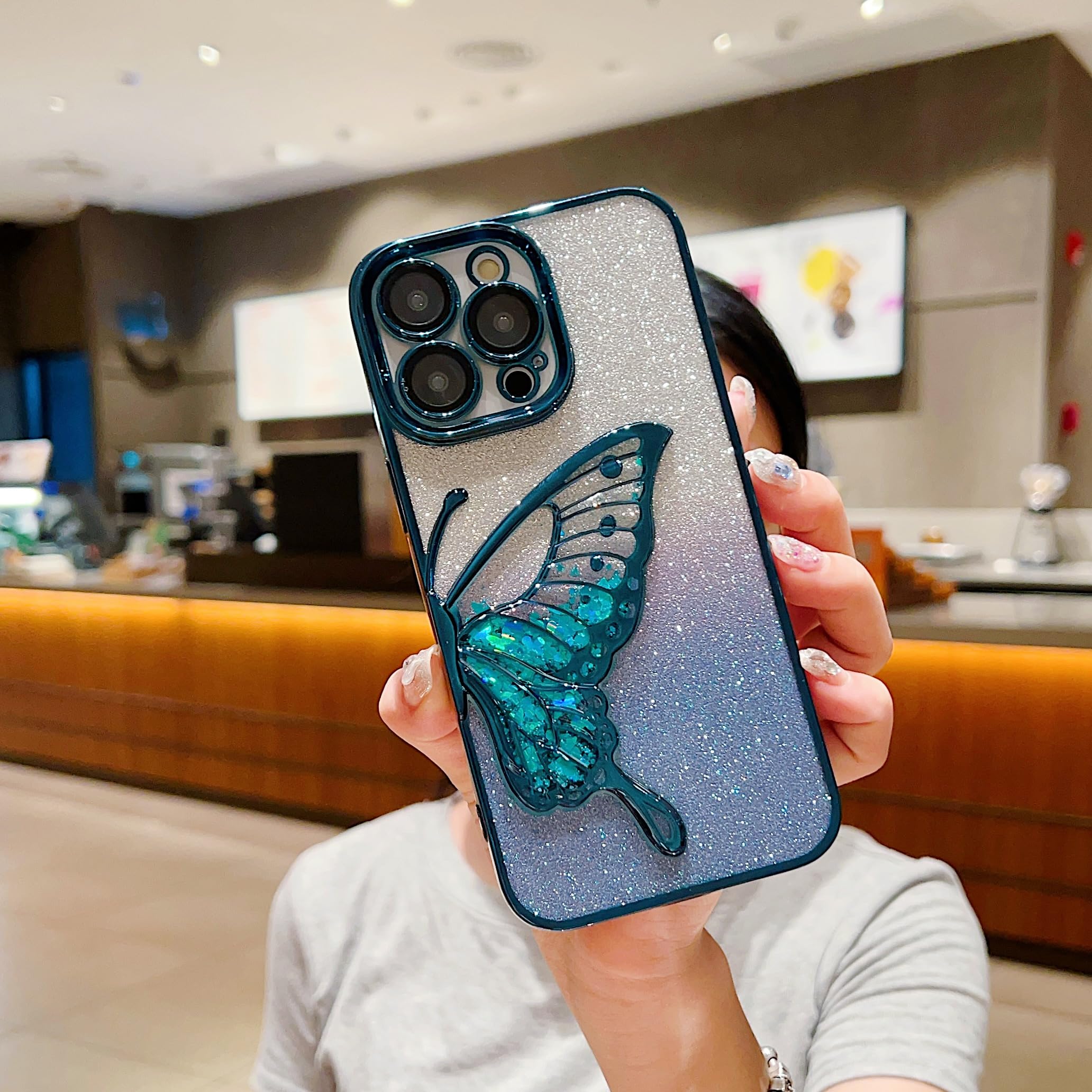 Amazon.co.jp: QoKcoahn バタフライスマホケース iPhone用、かわいい蝶