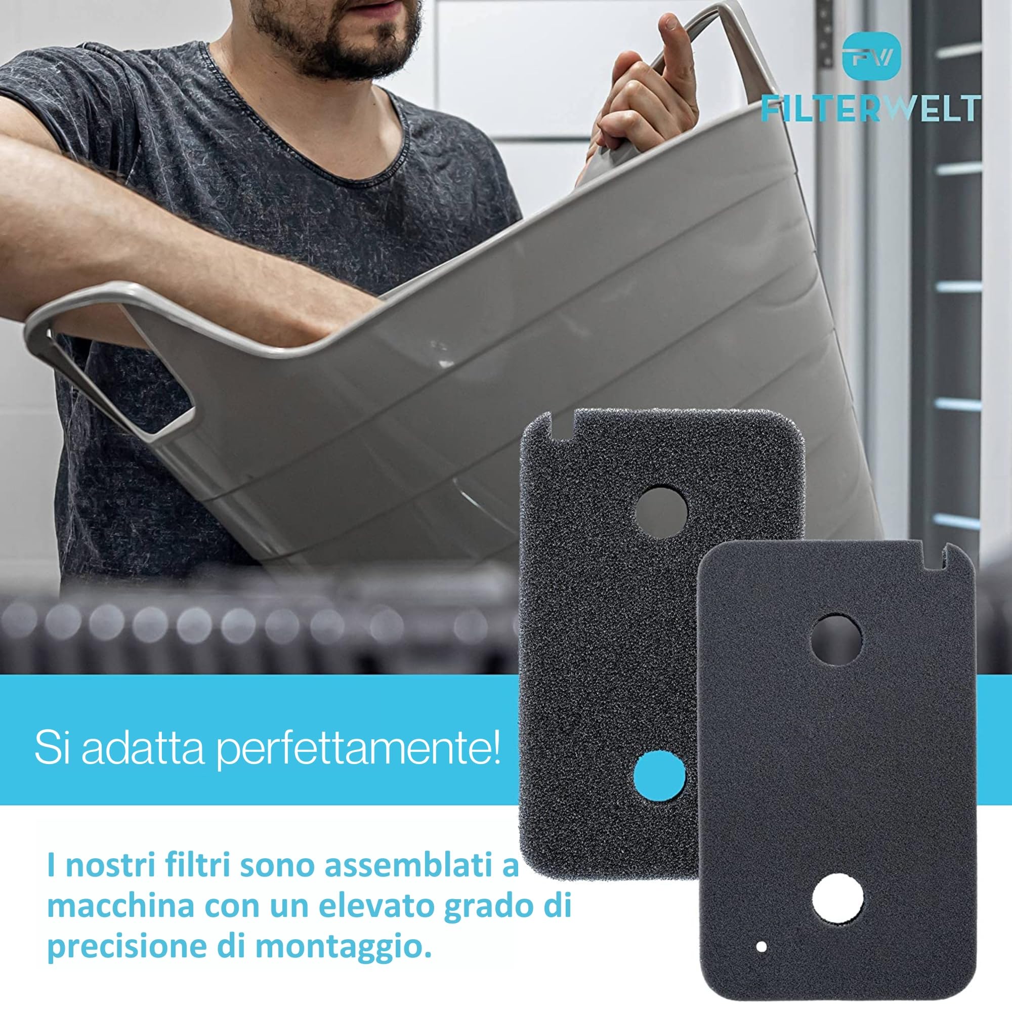 Filtro UlisemDryer Per Asciugatrice A Pompa Di Calore Candy Di Ricambio Ostein Home To Home Filtro In Spugna 4 Pezzi 88444141