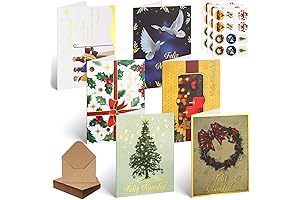 48 Unidades de Paquete de Tarjetas de Navidad en Español con Sobres...