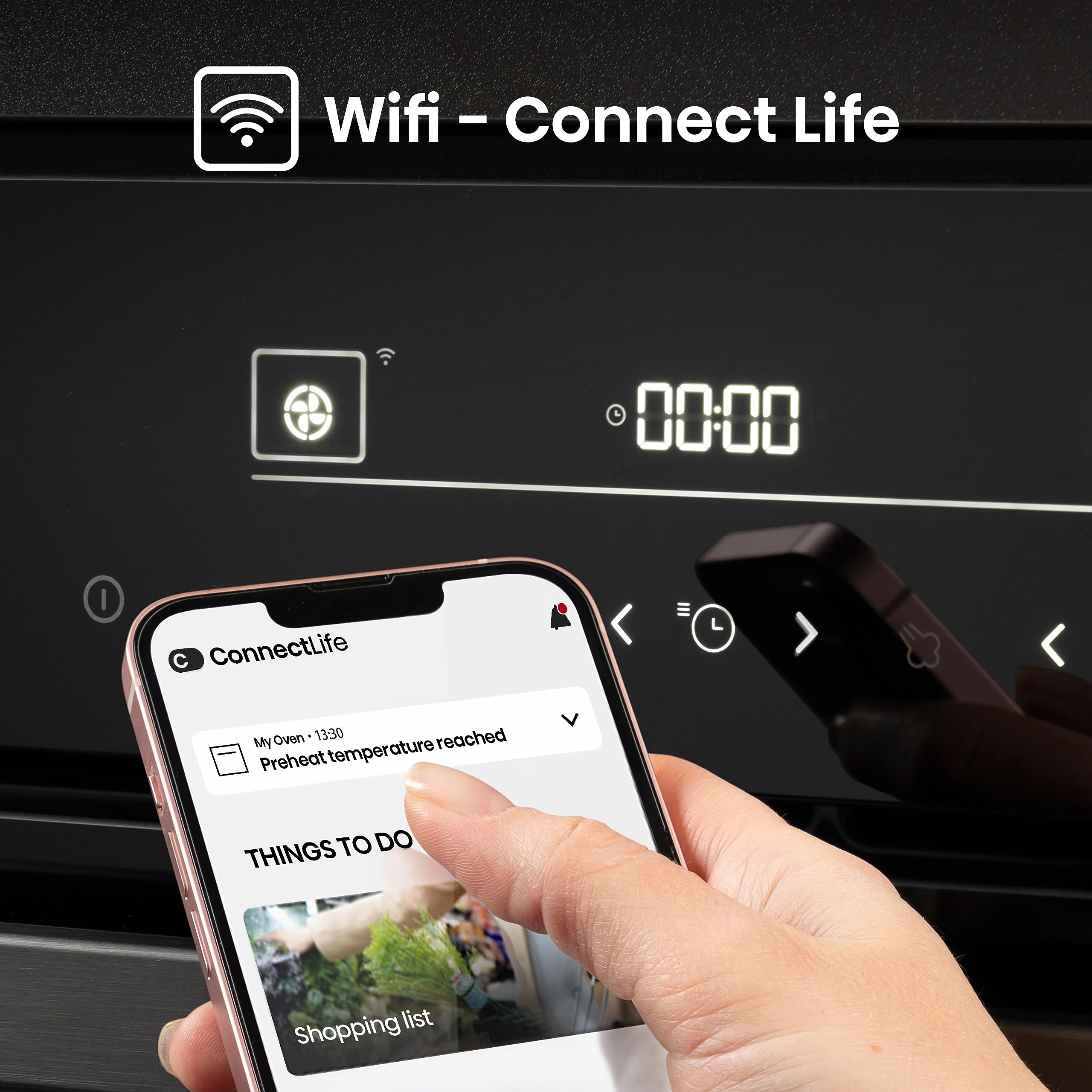 Hisense BSA66346ADBGWIFI- Horno, Even Bake 77L, Cocción Vapor, Limpieza a Vapor, Cocción Simultánea x5, Modo Air Fry, Esmalte Fácil Limpieza, Modo Grill, Eficiencia Energética A+