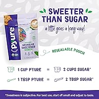 Vista 3 de Pyure Organic Stevia Blend Granulated Sugar Substitute with Zero Calories & Carbs Keto, Diabetic & Vegan Friendly Sugary Taste Alternative