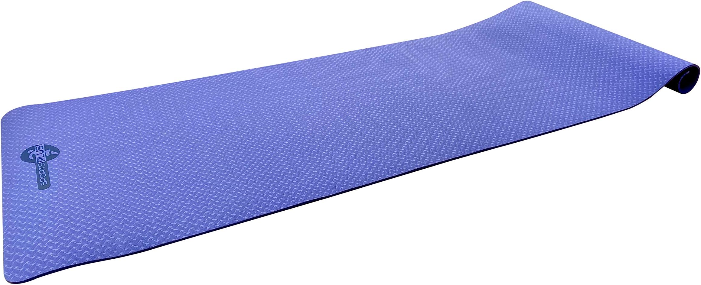 Yoga Non-Slip Mat With Carry Bag Tpe Eco Friendly Non-Toxic Material 183X61X0.6cm, Purple, Blue, Green (Individually Sold)