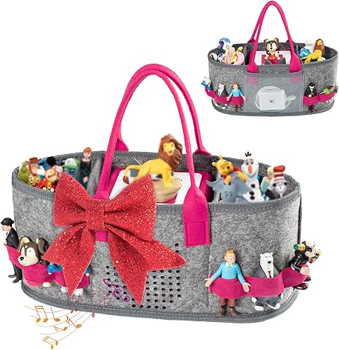 Estuche de transporte de fieltro mejorado para el juego de iniciación de Toniebox, figuras de Tonies, personajes de Tonies, funda Tonie,