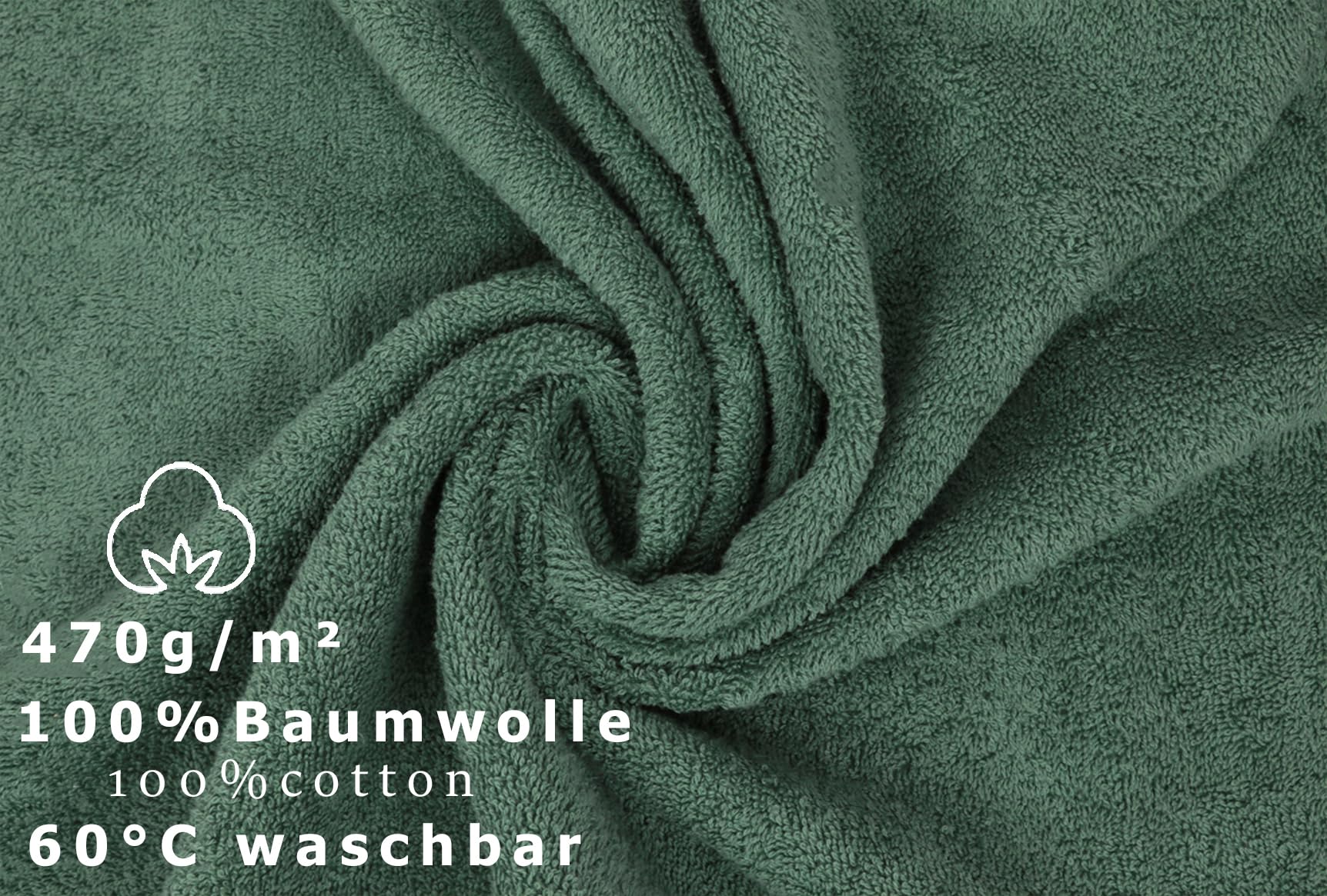 Betz 6 sztuk ręczników do sauny, zestaw ręczników do sauny, jakość premium, 100% bawełna, frotte, rozmiar XXL, 70 x 200 cm, kolor zielony jodłowy
