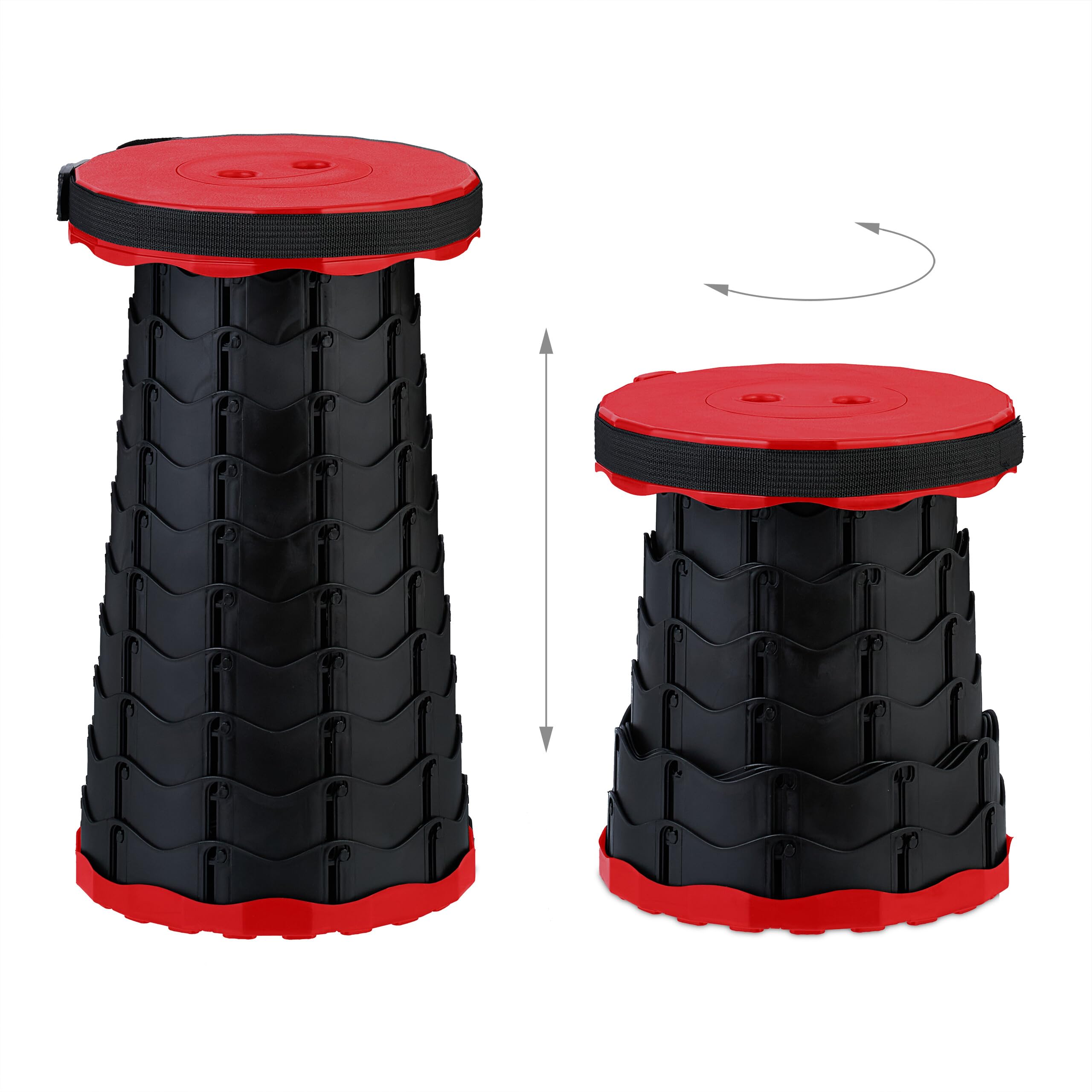 2 Sgabelli Pieghevoli Portatili Taizer - Leggeri E Compatti Per Campeggio, Spiaggia E Eventi Esterni - Foto 11