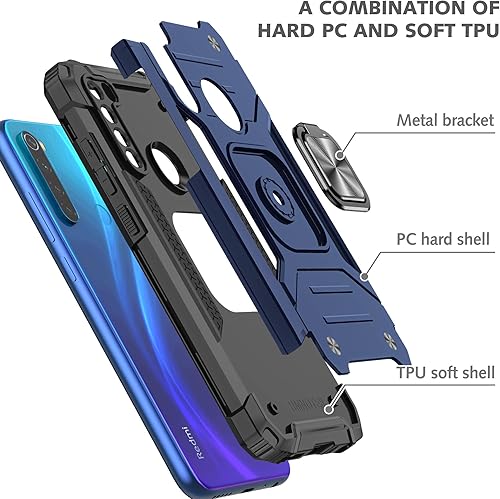 Miniatura 7 de Asuwish Funda para Redmi Note 8 KMKJ US Azul