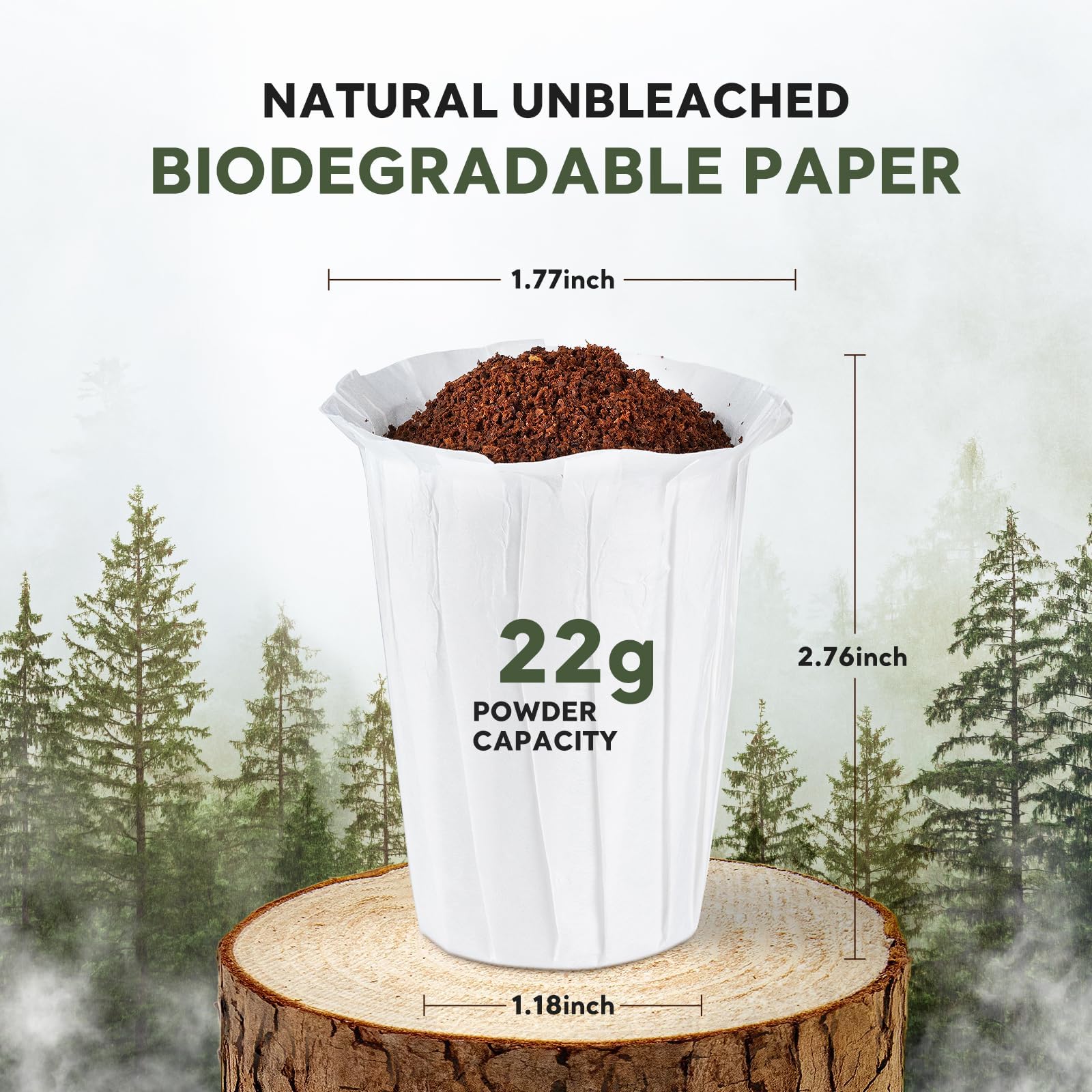 Lot de 200 filtres à café jetables en papier K Cup pour cafetière simple 2.0 K-eurig réutilisables, dosettes de café K-Cup, compatibles avec la plupart des marques de filtre à portion unique 2,0 K