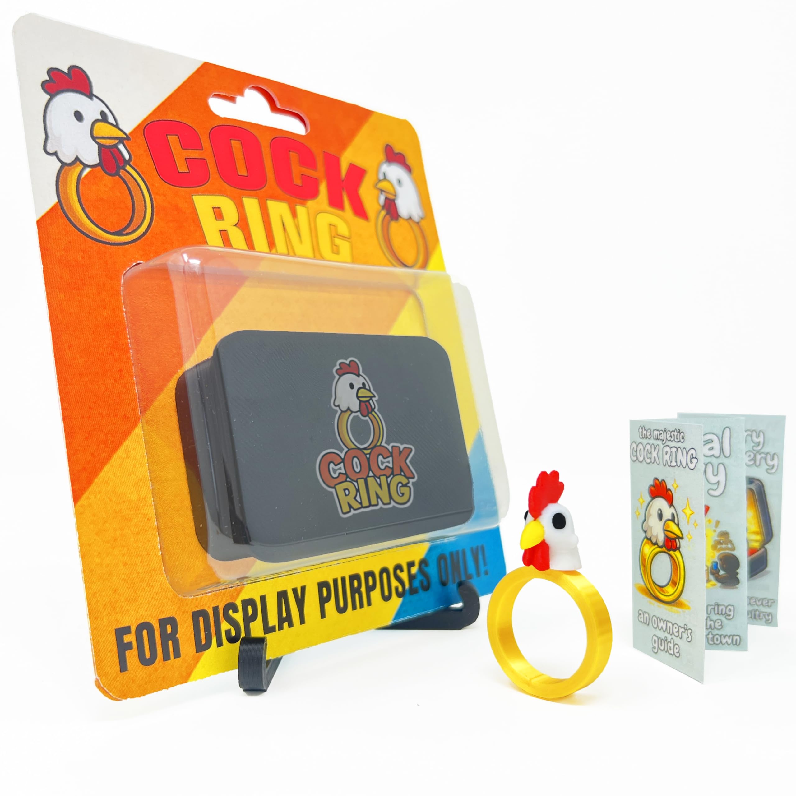 Party People Novelty Gifts - Funny Male Chicken Ring Joke (With Gift Bag) - Rude Gift for Men or Women - Not For Children
