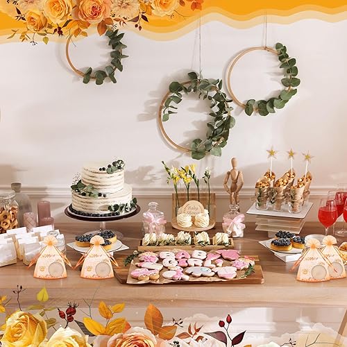 Miniatura 5 de MTLEE 60 juegos de recuerdos de fiesta de baby shower para invitados, regalos de baby shower, velas de té con etiquetas de agradecimiento y bolsas