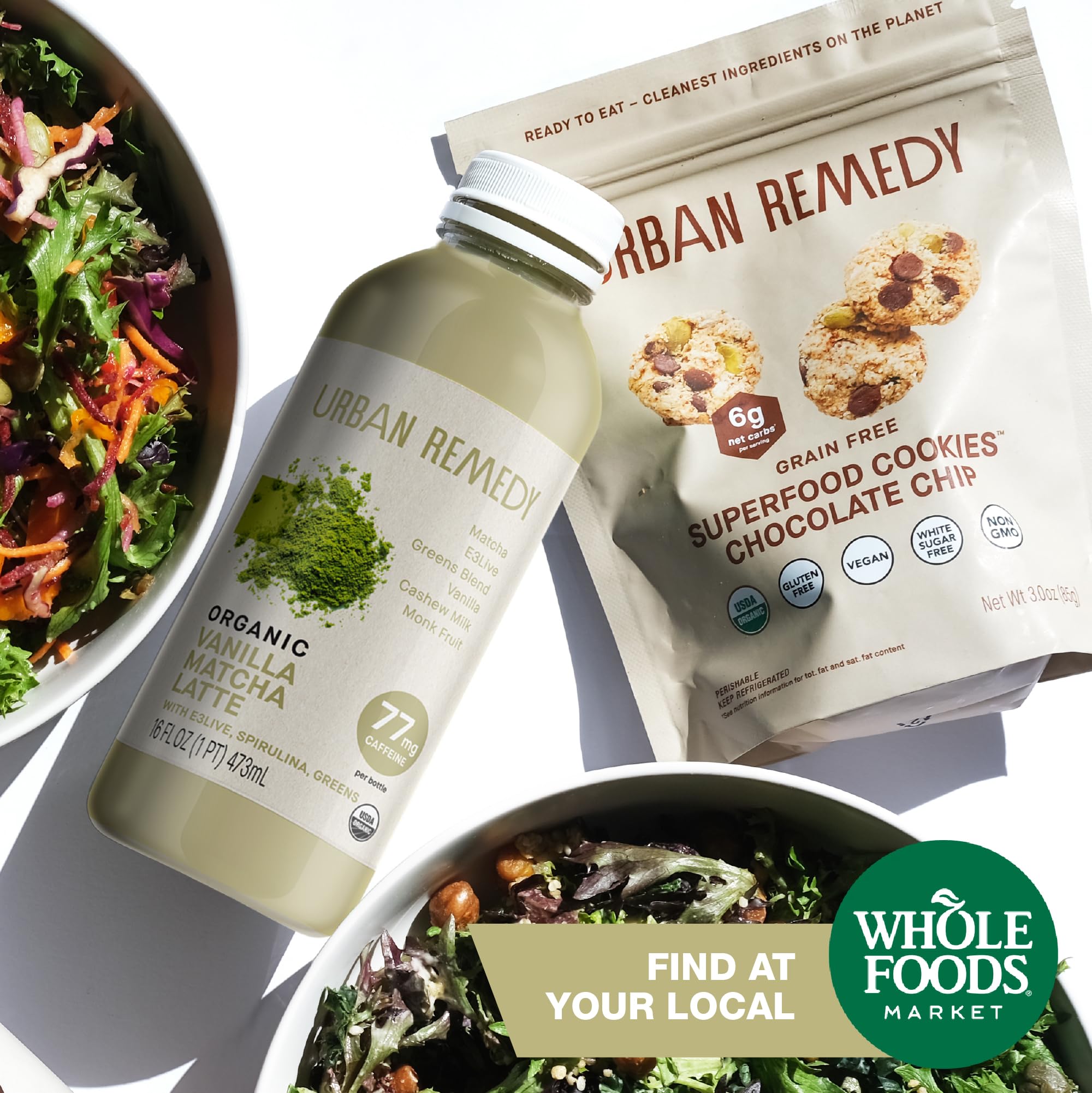 Urban Remedy Organic Vanilla Matcha Latte Plant-Based Cashew Milk Drink with Antioxidants Vegan Kosher Dairy-Free Gluten-Free Kosher Non-GMO — view 6