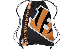 FOCO Cincinnati Bengals NFL Big Logo Drawstring Backpack