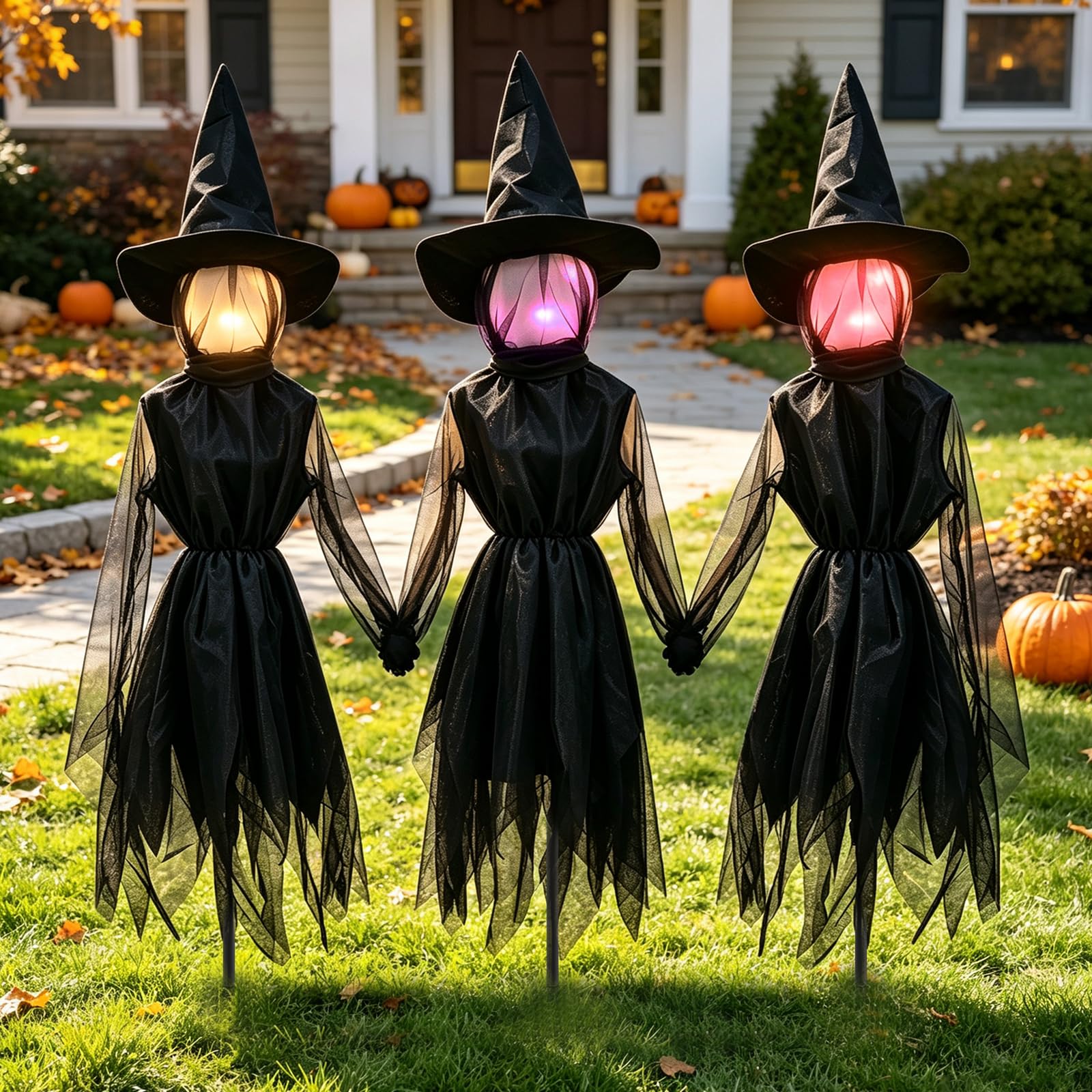 Decorazioni per streghe di Halloween, per esterni, 1,8 m, si tengono per