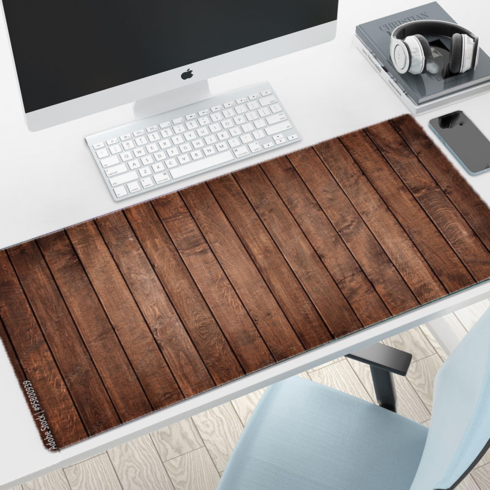 Amazon.co.jp: マウスパッド ダークブラウン 木目調 RGB ゲーム用