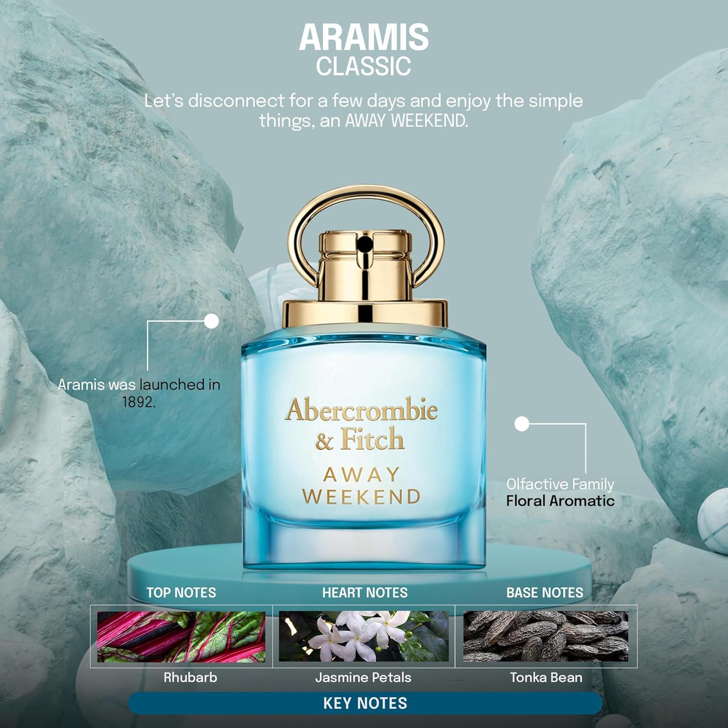 Abercrombie Away Weekend 3.4 Edp L (130041), Clear/Golden - Image 5