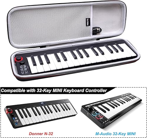 Miniatura 9 de LTGEM - Funda compatible con controlador de teclado MIDI Donner DMK25 Pro, solo funda