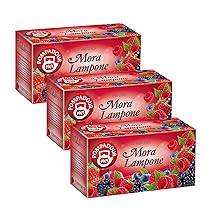 Pompadour, Infuso Mora e Lampone, 60 Filtri (3 Confezioni da 20 Filtri), Dolce e Fruttato, Piace anche ai Bambini, Senza Lattosio, Glutine e Allergeni, Vegan