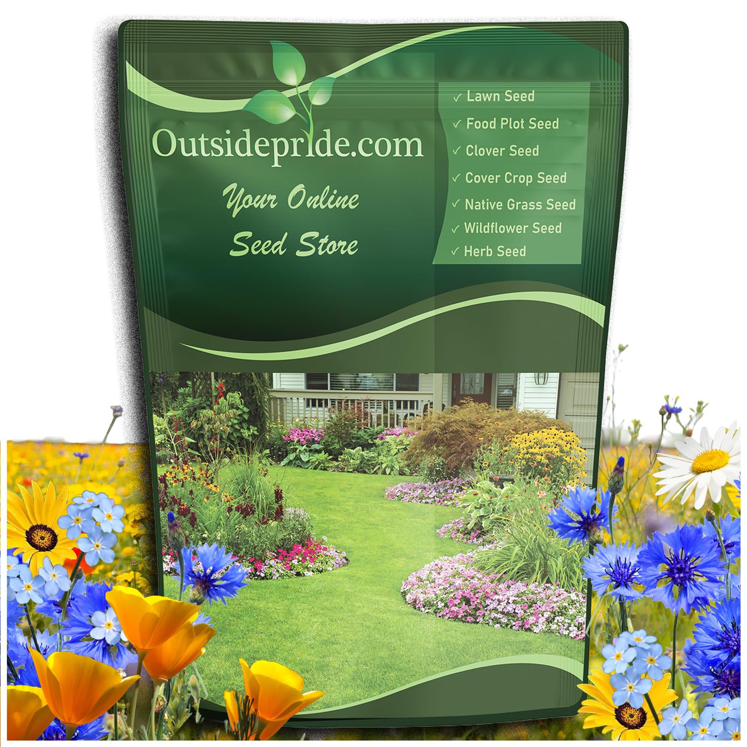 Outsidepride Low Growing Wildflower Seed Mix