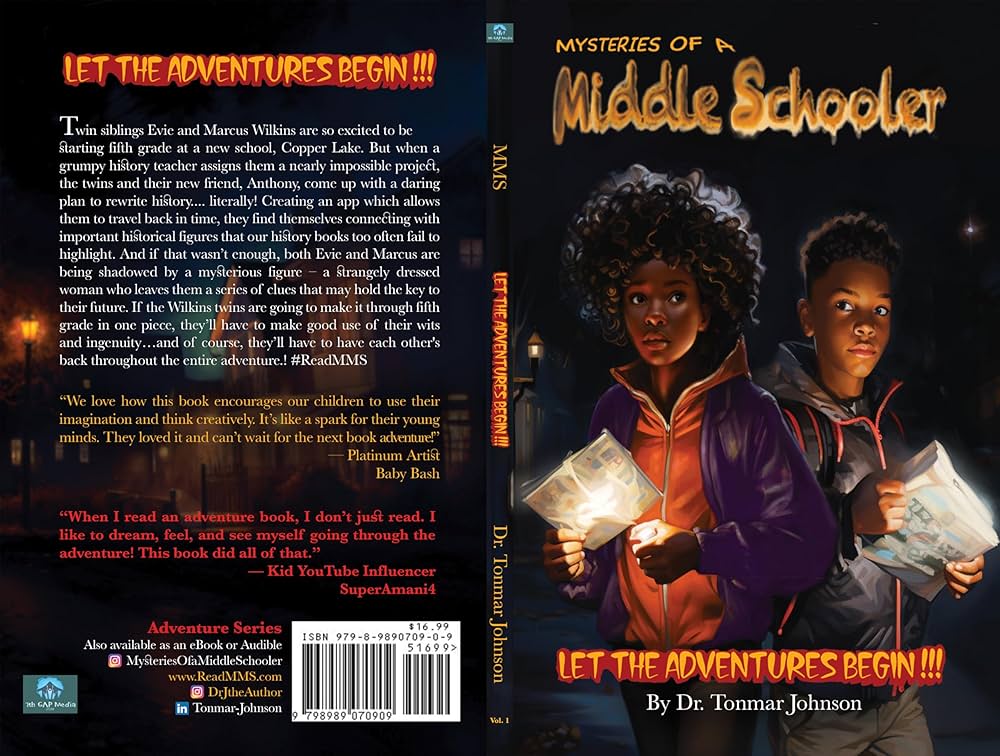 schooler Mysteries of a Middle Schooler: Let the Adventures Begin - Kindle edition  by Johnson, Tonmar, Burch, Christopher, McMurray, Ryan, Johnson, Alexci,  Johnson, Marquel, Johnson, Amani. Children Kindle eBooks @ Amazon.com.