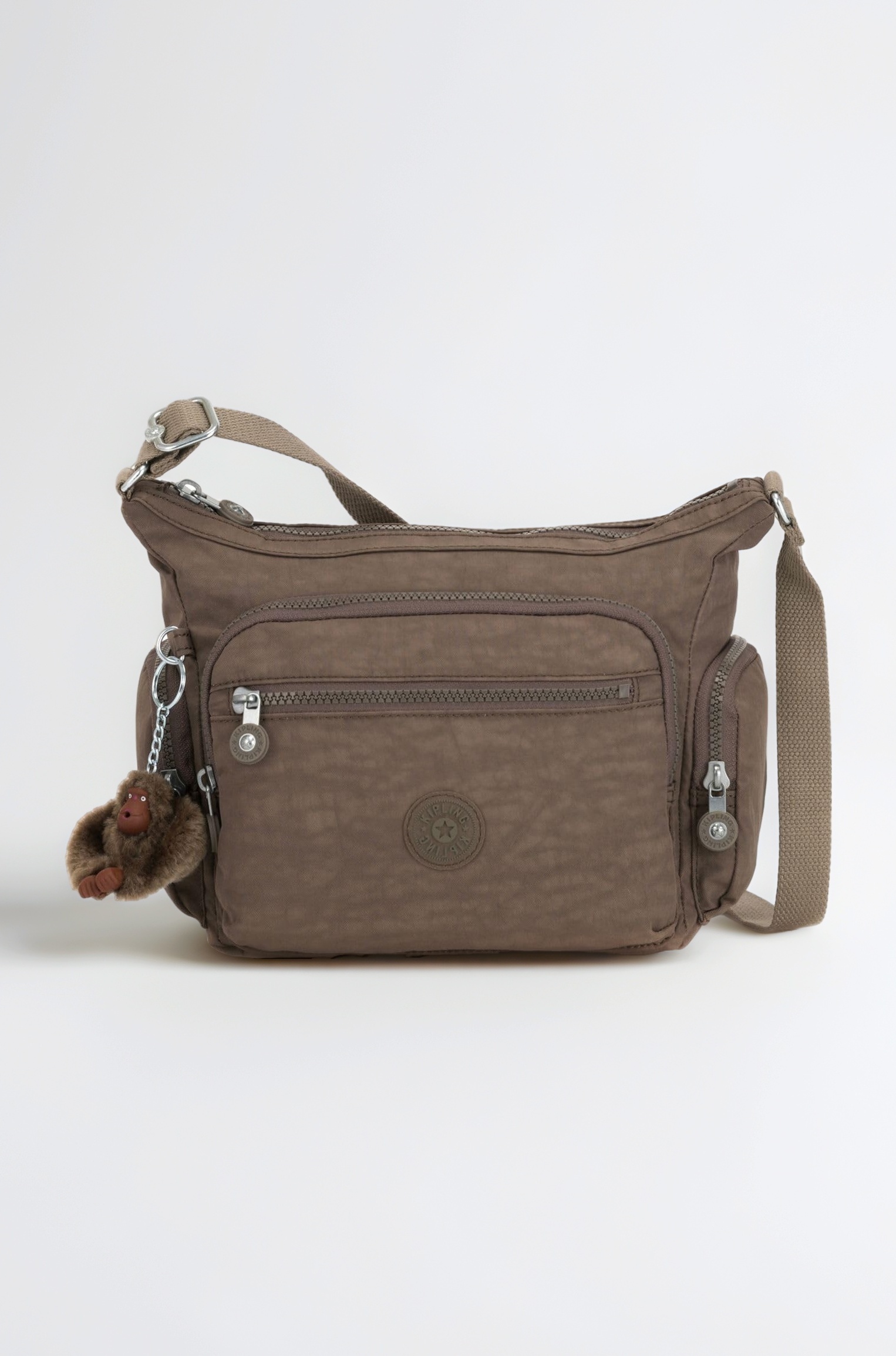 Kipling Cross-Body Bag, Pink/Metallic