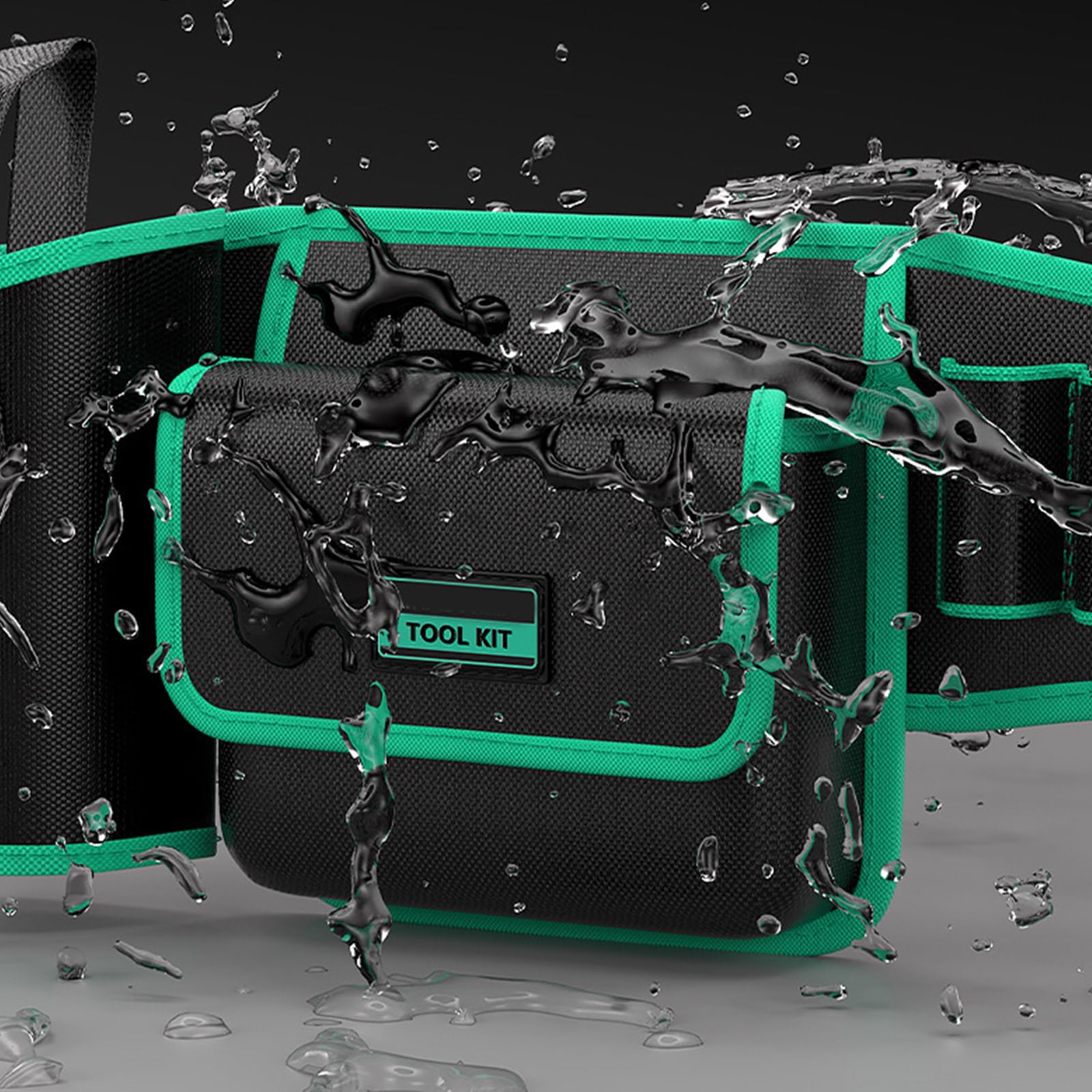 Bolsas de almacenamiento resistentes al agua para cinturón de trabajo con costuras reforzadas, herramienta resistente para técnicos profesionales, herramientas de trabajo impermeables