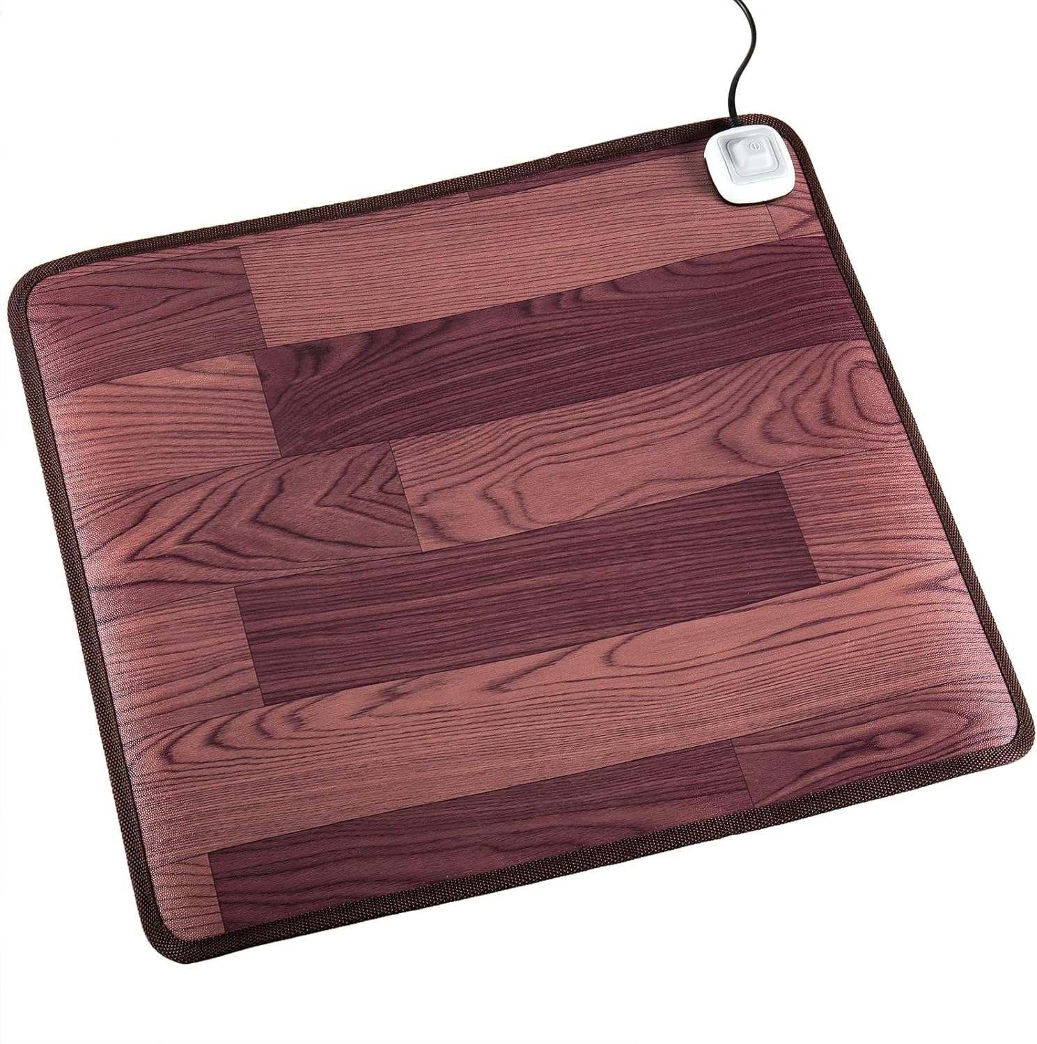 PrimeMatik - Alfombra térmica con calefacción para Suelo y pies de 55 x 49 cm 100W Color Roble