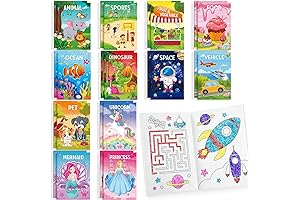 Pack of 24 Perfect Valentine's Day Activity Books for Kids!