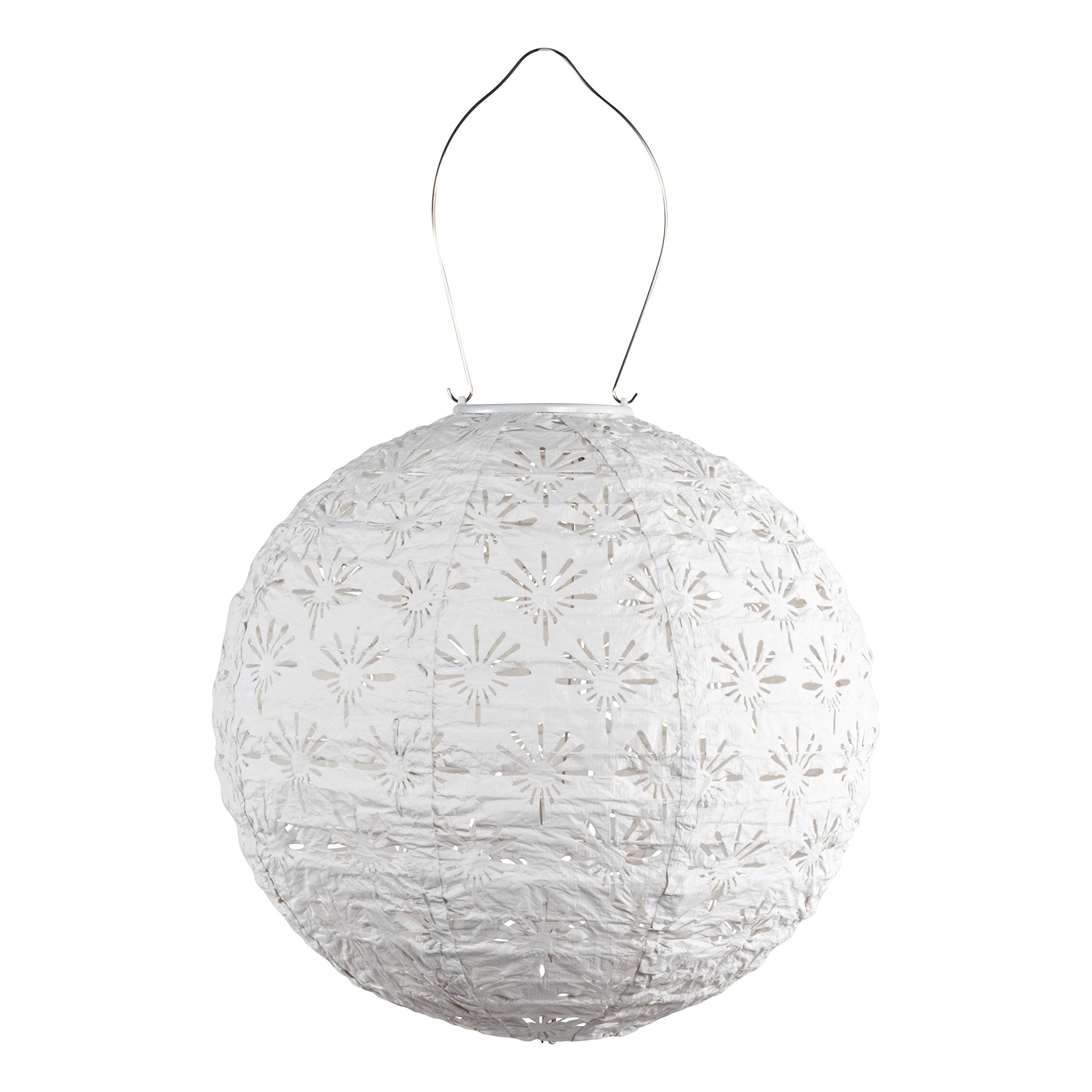 Photo 1 of Allsop Soji Stella - Deco Globe - 12" Outdoor Solar Lantern -White