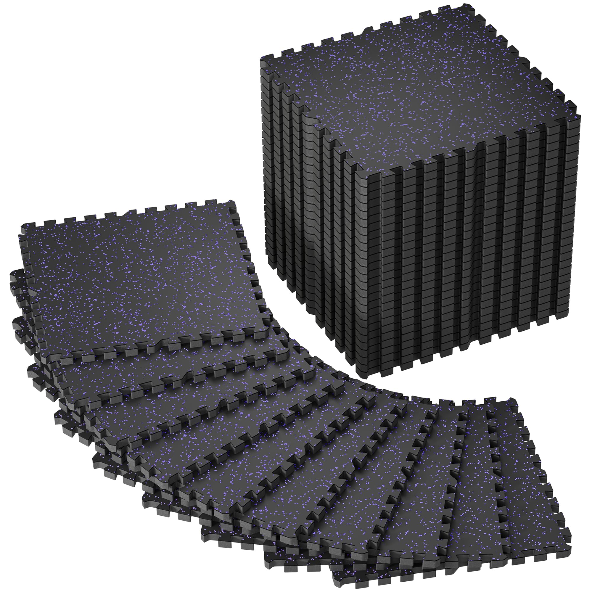 SUPERJARE 0.79'' Extra-Thick 36 Pcs 144 Sq Ft Exercise Equipment Mats