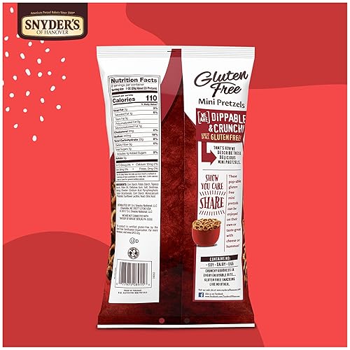Miniatura 7 de Snyder's of Hanover, Mini pretzels sin gluten, bolsa de 8 onzas