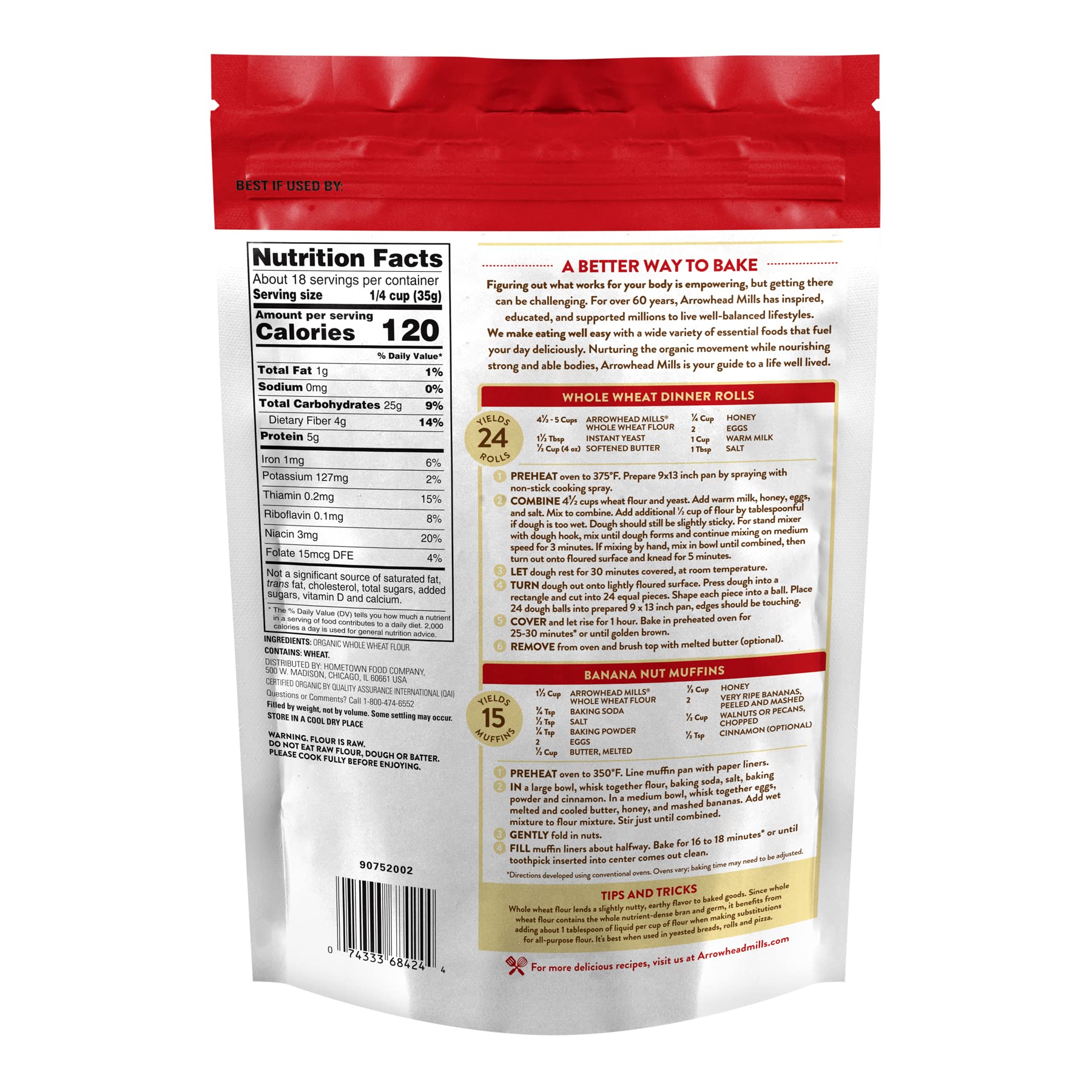 arrowhead mills stone ground whole wheat flour