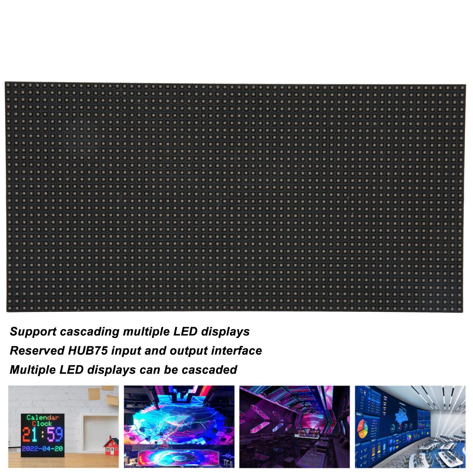 Yctze Panel LED RGB 64x32 - do projektów wyświetlaczy DIY, sygnalizacji i reklamy komercyjnej
