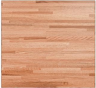 CONSDAN Butcher Block Counter Top, USA Grown Oak Solid Hardwood Countertop, Wood Slabs for Kitchen, Reversible, Both Side Polished, Prefinished with Food-safe Oil, 1.5" Thickness, 18" L x 25" W