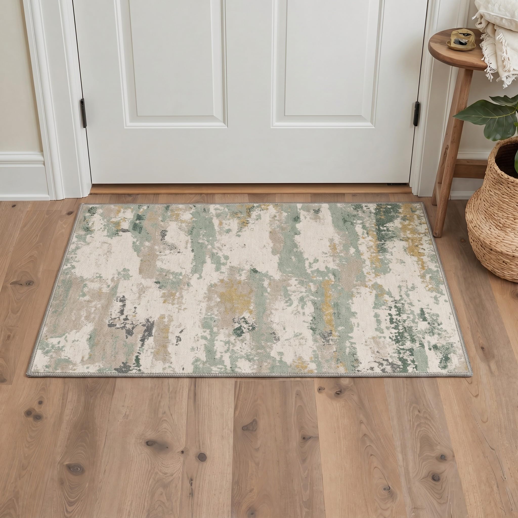 BEIMO 2X3 Area Rugs for Entrance, Washable Modern Abstract Non Slip Doormat