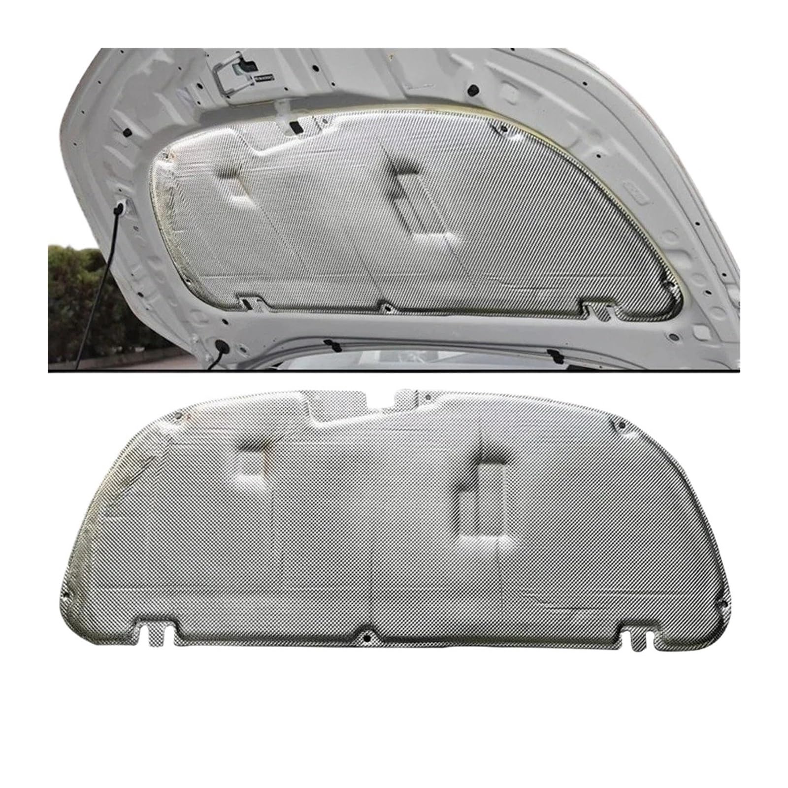 Lhdktee Type C For Toyota For Corolla E210 Gt 2019 2020 2021 2022 2023 2024 Heat Insulation Cotton Mat Fireproof Cover Sound Car Engine Hood Pad Engine Insulation Pad