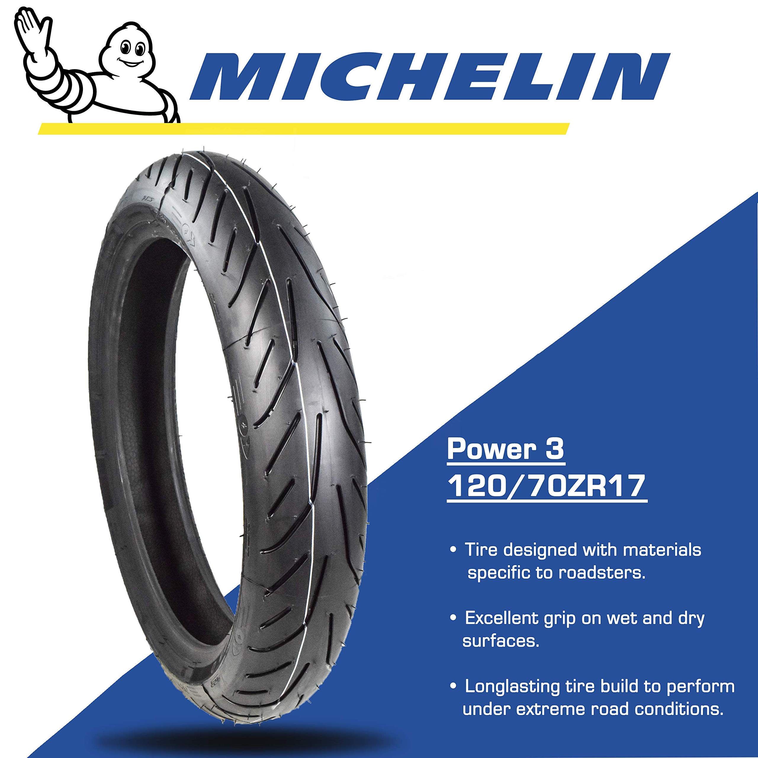 Michelin Pilot Power 3 Sport Bike Radial High Speed Motorcycle