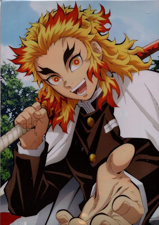 煉獄杏寿郎 メガジャケ クリアファイル 炎 アウトレット 煉獄杏寿郎