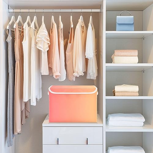 Miniatura 6 de GAIGEO Orange Gradient Fabric Storage Bins, Cube Storage Organizer Bins, Organizers and Storage, Office Closet Organizer
