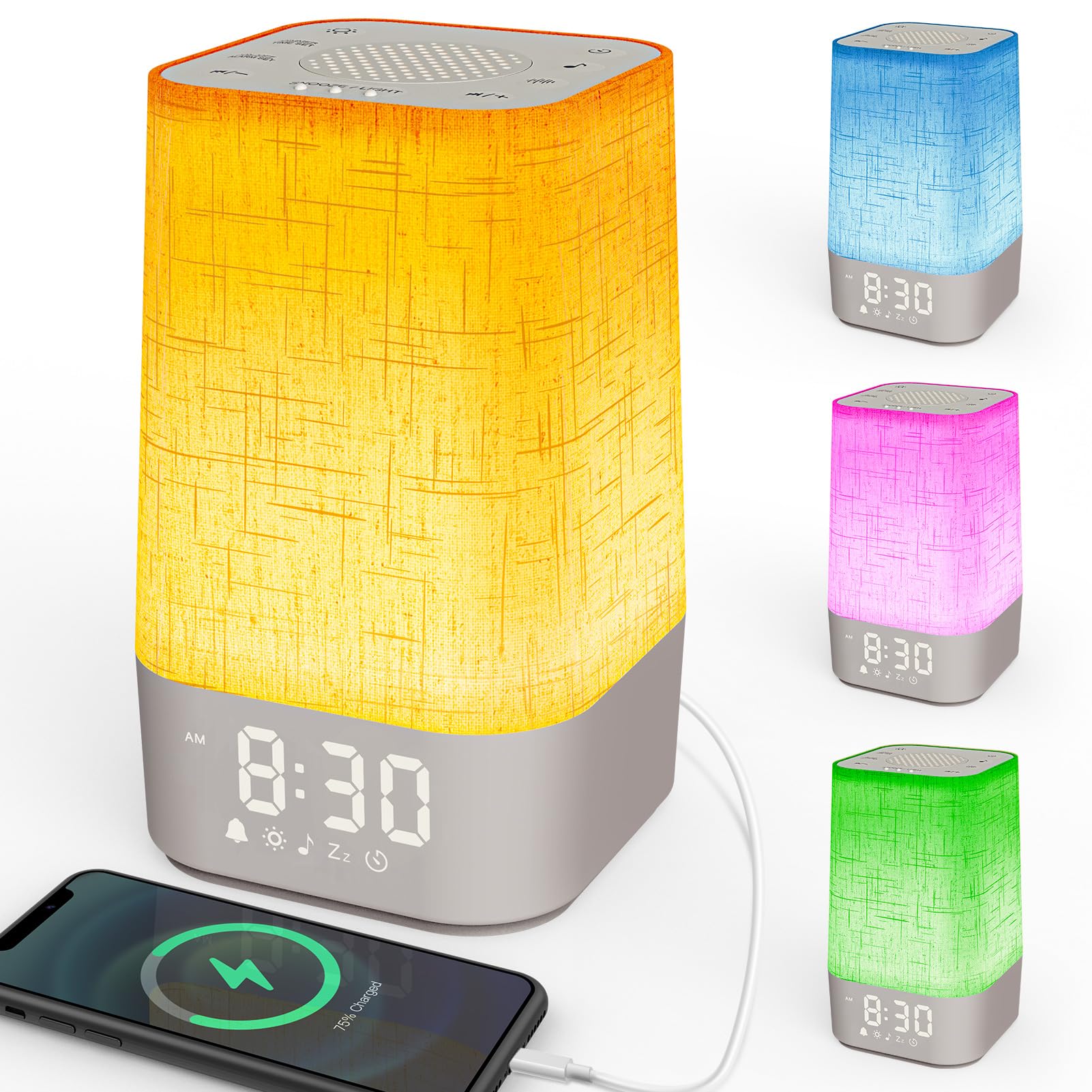 Dslive Sunrise Alarm Clock Wake up Light with RGB Night Light