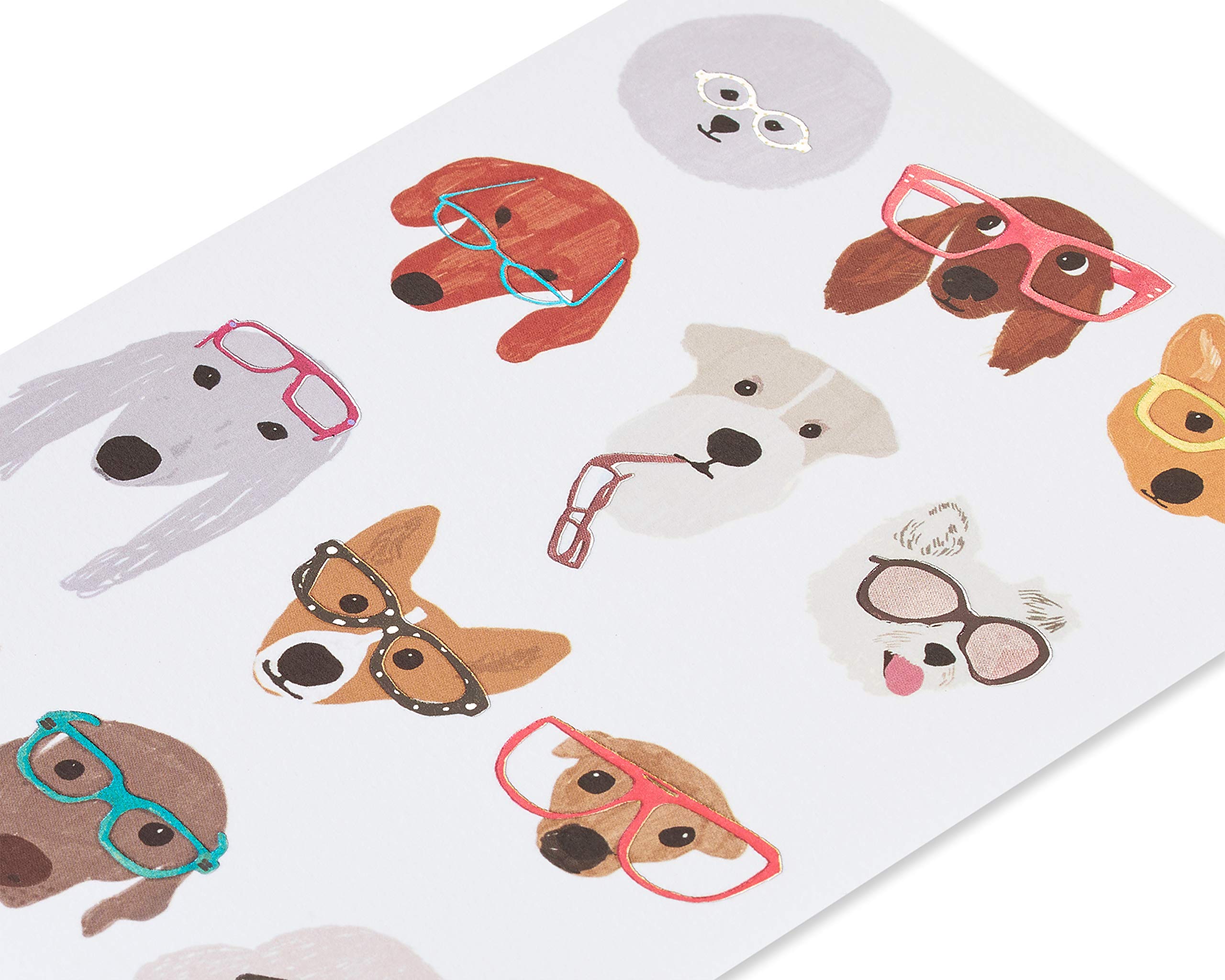 Papyrus - Biglietto D'Auguri Vuoto Con Razze Di Cani Misti - Con Busta E Sigillo - 5