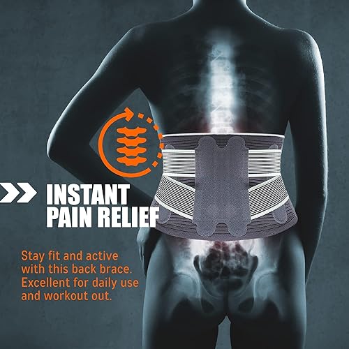 Miniatura 5 de AllyFlex Sports - Soporte de espalda pequeño para mujeres y hombres, cinturón de soporte lumbar delgado, soporte ergonómico de compresión