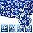 Jectivs 3 Pieces Christmas Snowflake Plastic Party Tablecloth Decorations,White Snowflake Blue Xmas Backdrop Sign Table Cover Banner for Winter Christmas Holiday Party Supplies,54x108 inch (Blue)