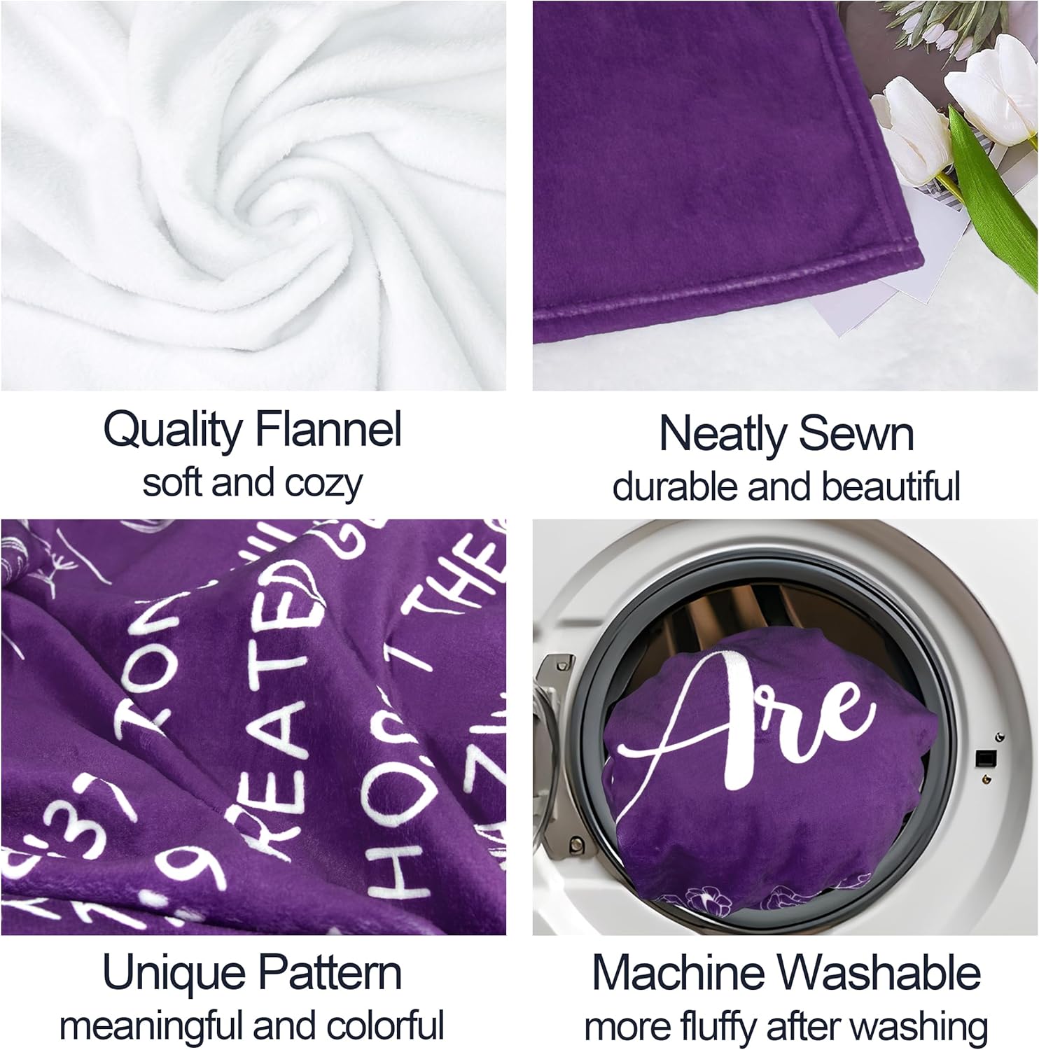 Christian Gifts for Women, Christian Blanket, Religious Birthday Gift for Christians, Inspirational Catholic Gifts for Women, Spiritual Jesus Blankets, Cozy Throw Blanket 50" X 60" - Image 2