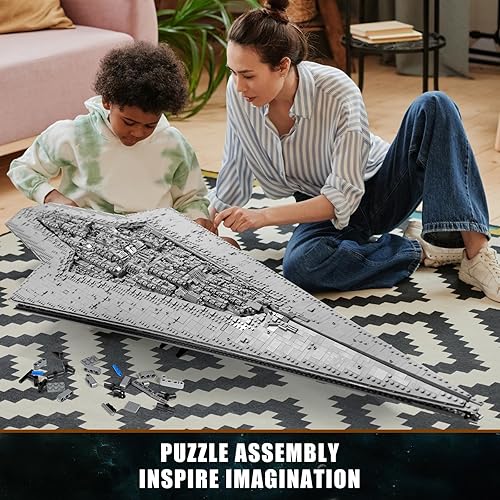 Miniatura 2 de MOC Super Star Destroyer - Juego de construcción UCS Executor-Class Star Executor Dreadnought, bloques de construcción coleccionables para adultos,