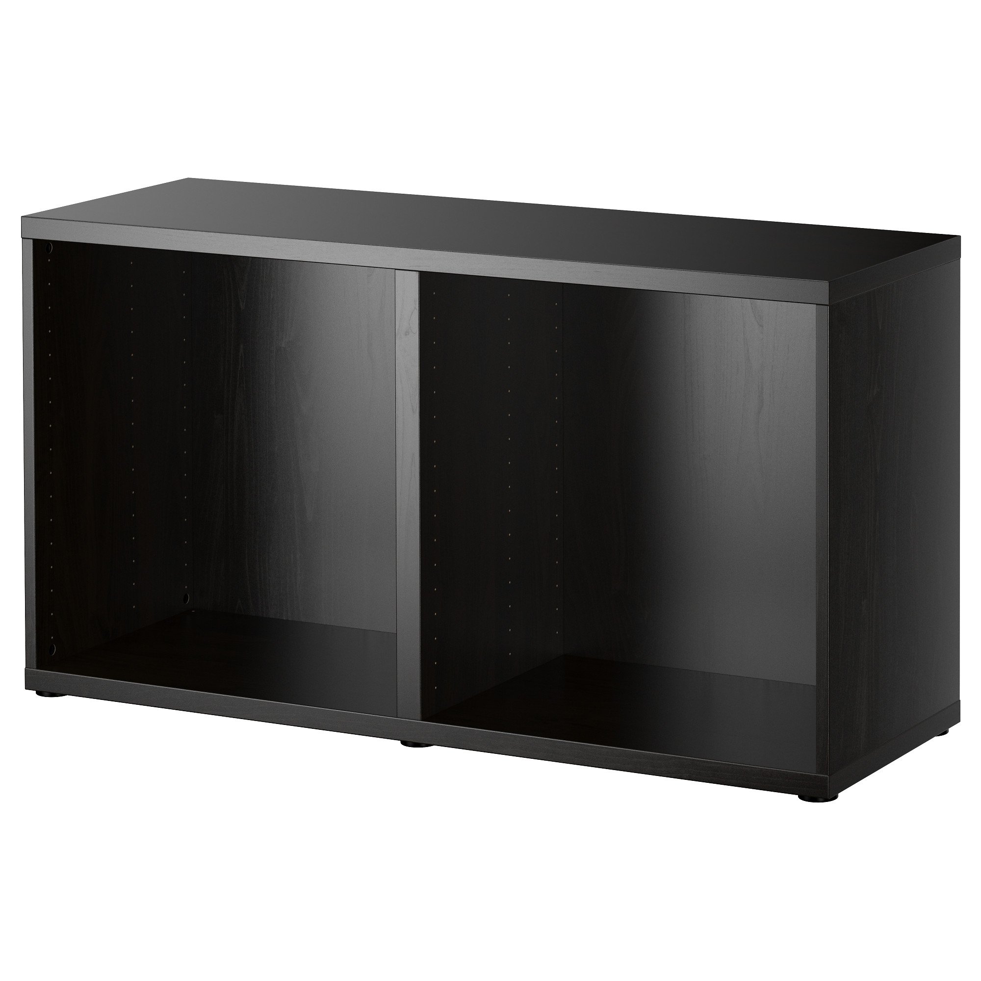 BESTÅ cadre 120x40x64 cm noir-brun pour structure de meuble de salon moderne