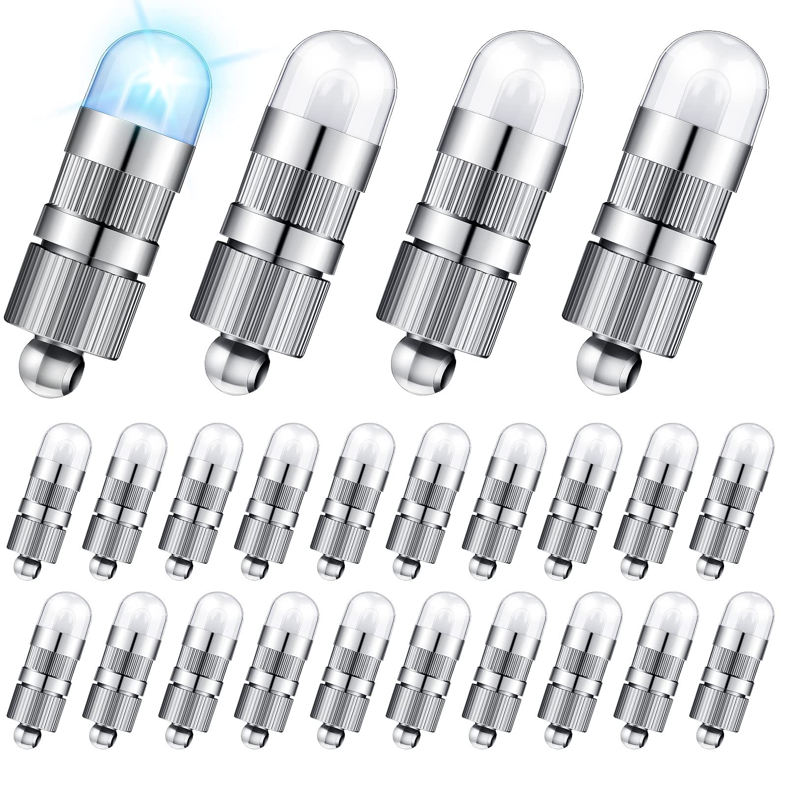 SYOSI 24 Pack LED Balloon Lights Mini Non Blinking Lights Battery Powered LED Light Bulbs for Paper Lanterns Balloons Wedding Diwali Festival Halloween Christmas Floral Party Decoration