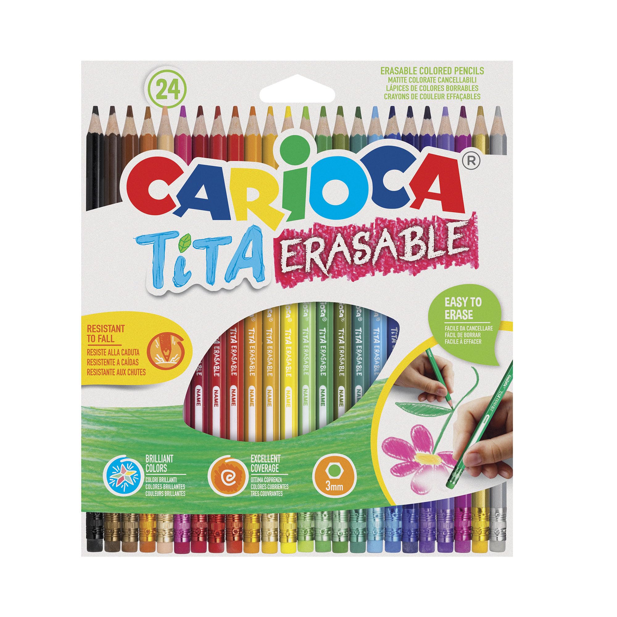 CARIOCA Tita Erasable 24pcs Colored Pencils