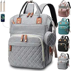 Bolsa Mochila Maternidade Impermeável Multifuncional- Estilo e Praticidade para Mamães Modernas, Com Grande Capacidade para Todo o Essencial do Bebê