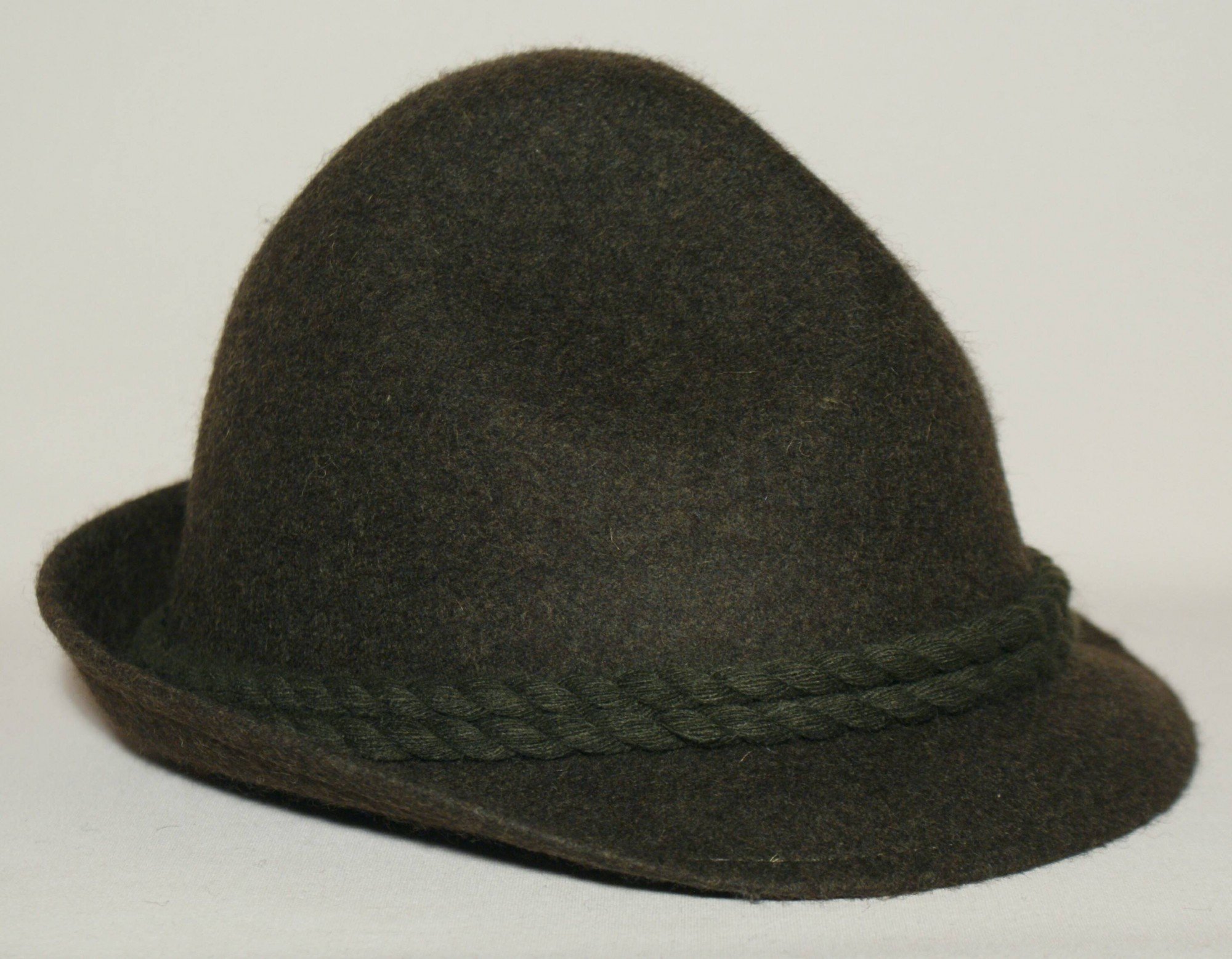 Trachtenhut Loden Hut grün Fischer Trachten Lodenhut Dreispitz für Herren Damen Bergsteiger Förster Jäger Wandern Jagd Tracht Berg Fischer Wanderhut Forst Wald Freizeithut olivgrün