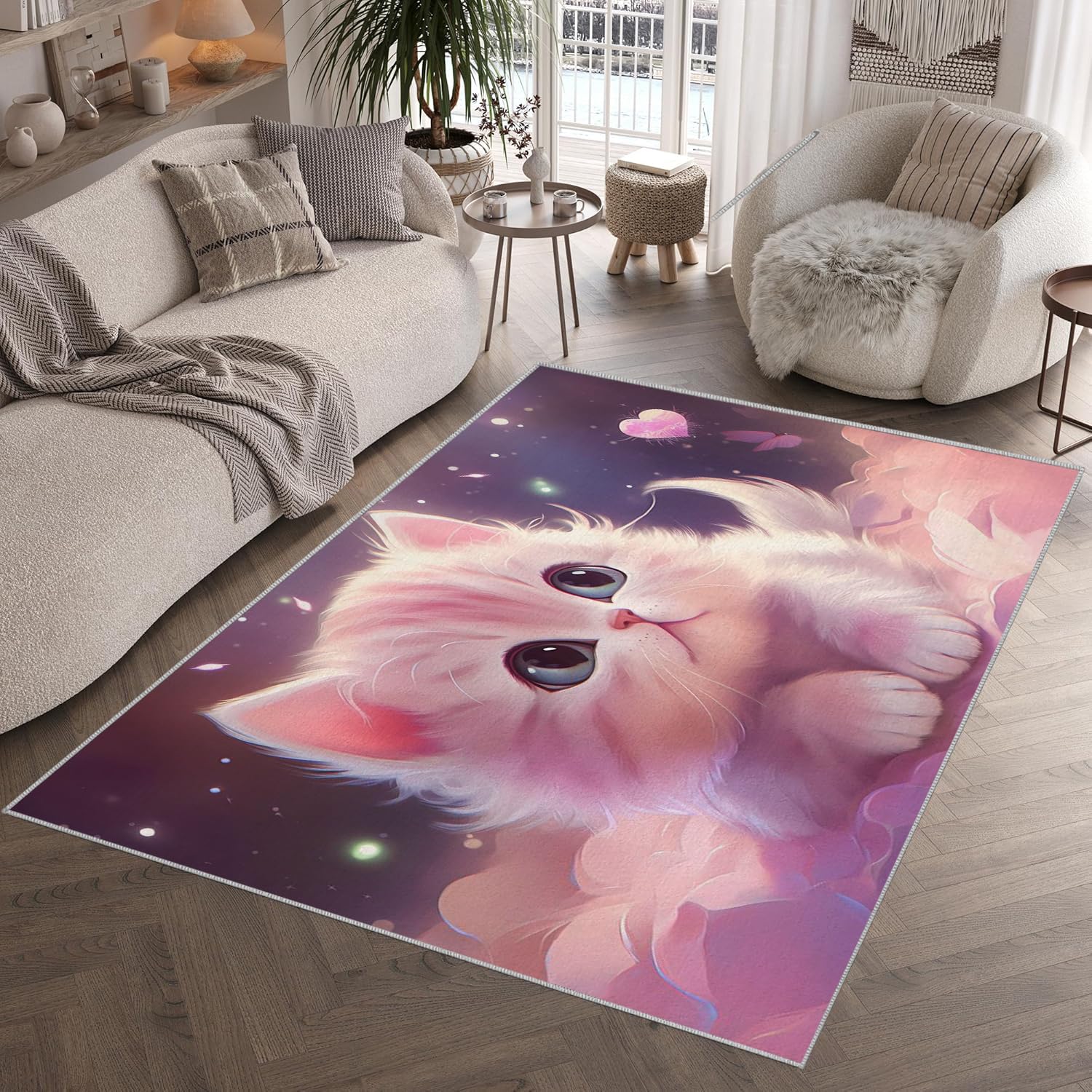 Tapis de couloir chat lavable 80x150cm fini les glissades dans l'entrée